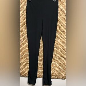 NASTYGAL Collection Women's Black Stretch Leggings with Side Slits, Size US 6